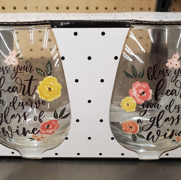 Glass wine tumblers - Picture 1 of 1